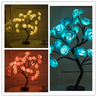 Thumbnail for Rose Flower Lamp USB Battery Operated LED Table Lamp Bonsai Tree Night Lights Garland Bedroom Decoration Lights Home Decor