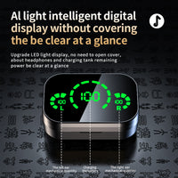 Thumbnail for YD03 Wireless Bluetooth-compatible Headset TWS Large Screen Smart Digital Display In Ear Breathing Light