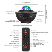 Thumbnail for CosmoSphere™ 21-Color Bluetooth Star Projector - TechShopi