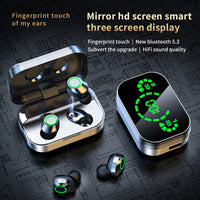 Thumbnail for YD03 Wireless Bluetooth-compatible Headset TWS Large Screen Smart Digital Display In Ear Breathing Light