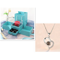 Thumbnail for Hot Valentine’s Day Gifts Metal Rose Jewelry Gift Box