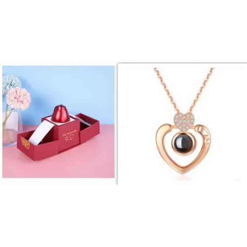 Hot Valentine’s Day Gifts Metal Rose Jewelry Gift Box