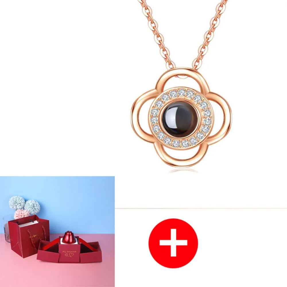 Hot Valentine’s Day Gifts Metal Rose Jewelry Gift Box