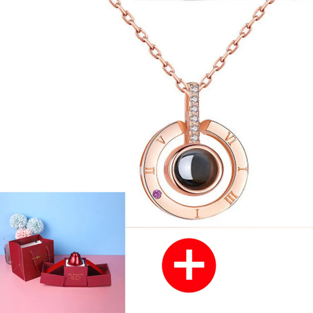Hot Valentine’s Day Gifts Metal Rose Jewelry Gift Box