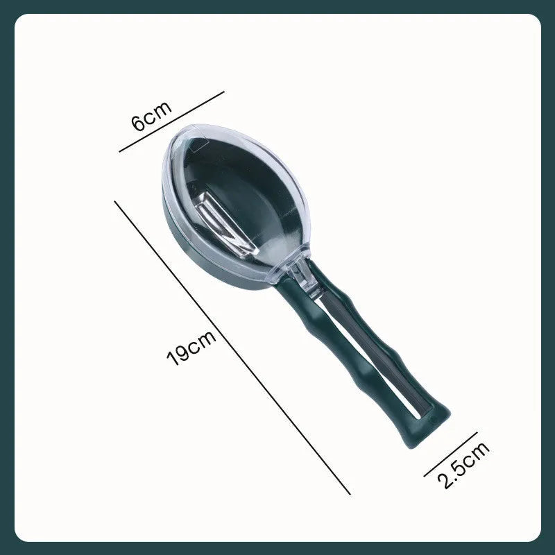 Kitchen Household Covered Storage Type Peeler - Blackish
