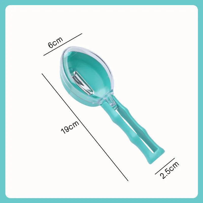 Kitchen Household Covered Storage Type Peeler - Sky blue