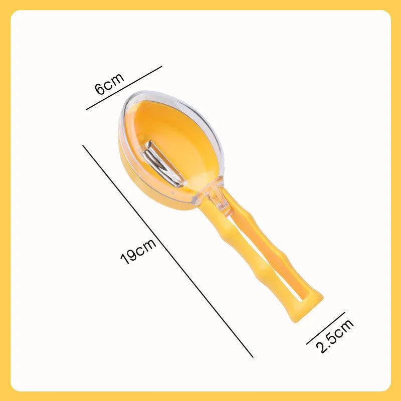 Kitchen Household Covered Storage Type Peeler - Yellow