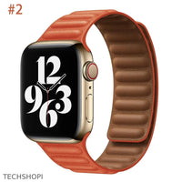 Thumbnail for Luxury Leather Strap for Apple Watch - Magnetic Loop Bracelet -  by TechShopi - Apple-Watch, AppleWatch, AppleWatch-Band, autopostr_pinterest_64771, autopostr_pinterest_64835