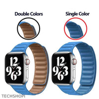 Thumbnail for Luxury Leather Strap for Apple Watch - Magnetic Loop Bracelet -  by TechShopi - Apple-Watch, AppleWatch, AppleWatch-Band, autopostr_pinterest_64771, autopostr_pinterest_64835