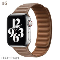 Thumbnail for Luxury Leather Strap for Apple Watch - Magnetic Loop Bracelet -  by TechShopi - Apple-Watch, AppleWatch, AppleWatch-Band, autopostr_pinterest_64771, autopostr_pinterest_64835