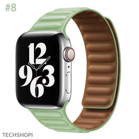 Thumbnail for Luxury Leather Strap for Apple Watch - Magnetic Loop Bracelet -  by TechShopi - Apple-Watch, AppleWatch, AppleWatch-Band, autopostr_pinterest_64771, autopostr_pinterest_64835