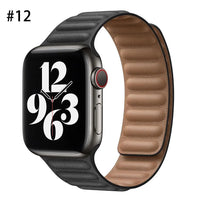 Thumbnail for Luxury Leather Strap for Apple Watch - Magnetic Loop Bracelet -  by TechShopi - Apple-Watch, AppleWatch, AppleWatch-Band, autopostr_pinterest_64771, autopostr_pinterest_64835