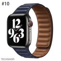 Thumbnail for Luxury Leather Strap for Apple Watch - Magnetic Loop Bracelet -  by TechShopi - Apple-Watch, AppleWatch, AppleWatch-Band, autopostr_pinterest_64771, autopostr_pinterest_64835