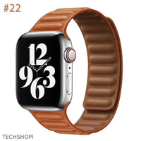 Thumbnail for Luxury Leather Strap for Apple Watch - Magnetic Loop Bracelet -  by TechShopi - Apple-Watch, AppleWatch, AppleWatch-Band, autopostr_pinterest_64771, autopostr_pinterest_64835