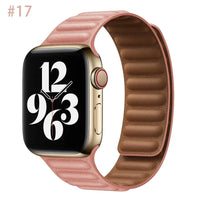 Thumbnail for Luxury Leather Strap for Apple Watch - Magnetic Loop Bracelet - TechShopi