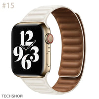 Thumbnail for Luxury Leather Strap for Apple Watch - Magnetic Loop Bracelet -  by TechShopi - Apple-Watch, AppleWatch, AppleWatch-Band, autopostr_pinterest_64771, autopostr_pinterest_64835