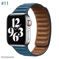 Thumbnail for Luxury Leather Strap for Apple Watch - Magnetic Loop Bracelet -  by TechShopi - Apple-Watch, AppleWatch, AppleWatch-Band, autopostr_pinterest_64771, autopostr_pinterest_64835