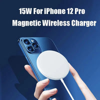 Thumbnail for Magnetic QI Wireless Charger for Iphone12 Magsafe Huawei Samsung - TechShopi