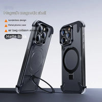 Thumbnail for Metal Frameless Corner Pad Magnetic Bracket Phone Case
