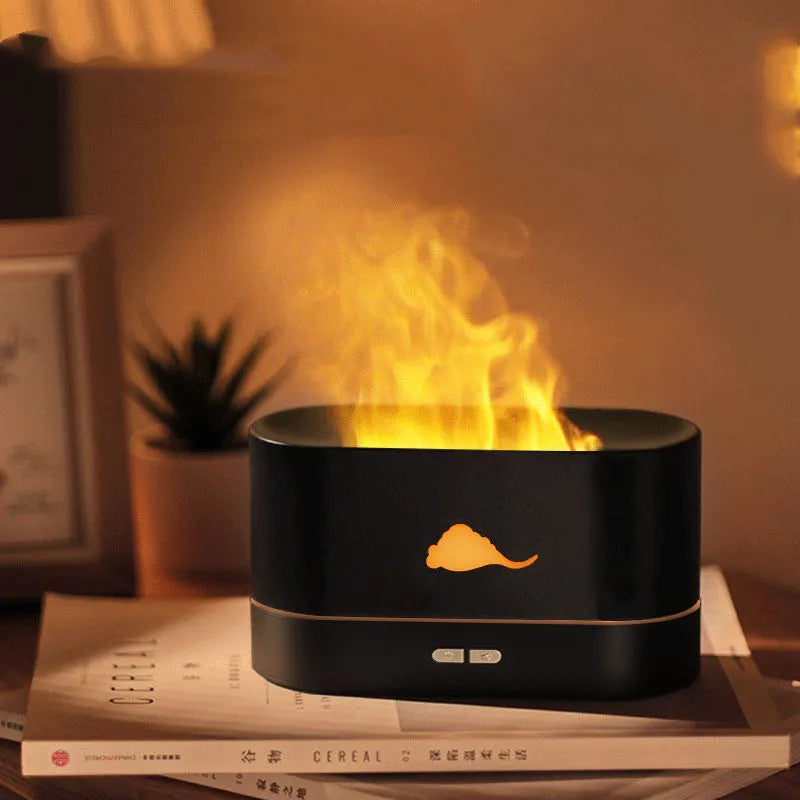 New Flame Humidifier Aromatherapy Machine Crystal Salt
