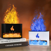 Thumbnail for New Flame Humidifier Aromatherapy Machine Crystal Salt
