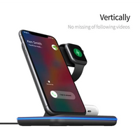 Thumbnail for Ninja 15W 3 in 1 Fast Wireless Charging Station for Mobile Phones - TechShopi