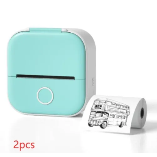 Portable Mini Thermal Label Printer Home Photo Printer