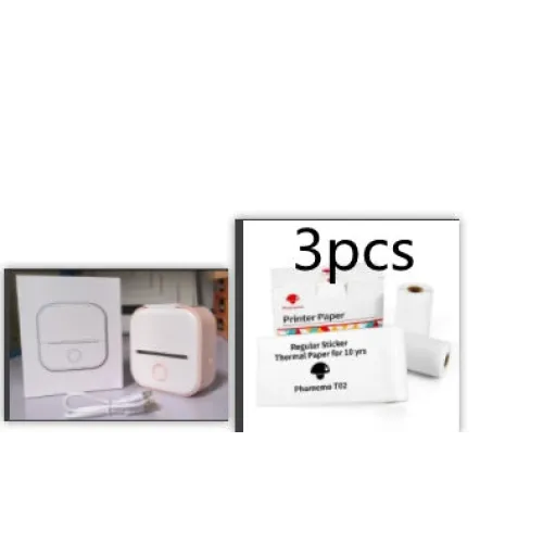 Portable Mini Thermal Label Printer Home Photo Printer