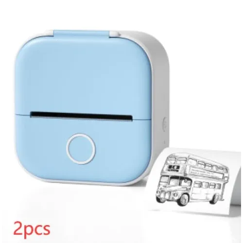 Portable Mini Thermal Label Printer Home Photo Printer