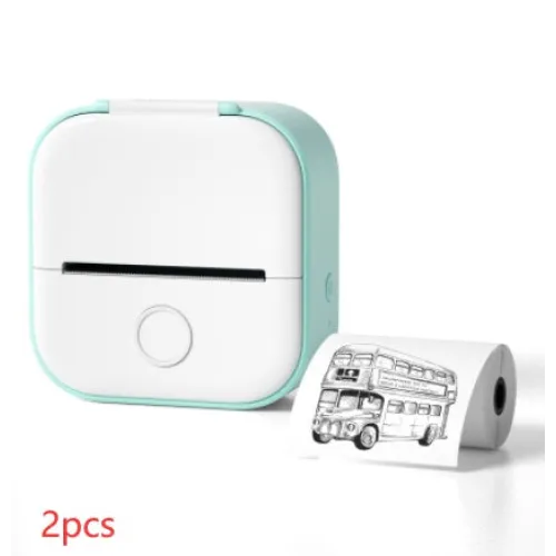 Portable Mini Thermal Label Printer Home Photo Printer