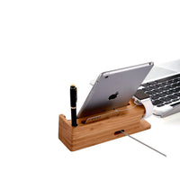 Thumbnail for Quality Wood iPhone, iPad, Apple Pencil, and Apple Watch Charging Stand - TechShopi