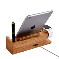 Thumbnail for Quality Wood iPhone, iPad, Apple Pencil, and Apple Watch Charging Stand - TechShopi