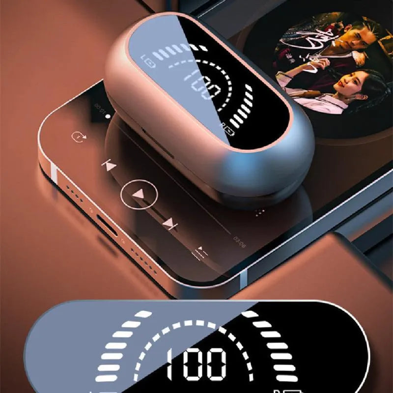 S03 Ear Clip Type Digital Display Wireless Bluetooth