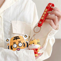 Thumbnail for Tiger Wireless Earphone Cartoon Protective Case - TechShopi