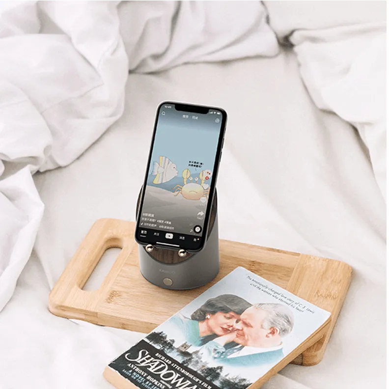 Wooden Speaker Smart Induction Speaker Phone Holder - TechShopi