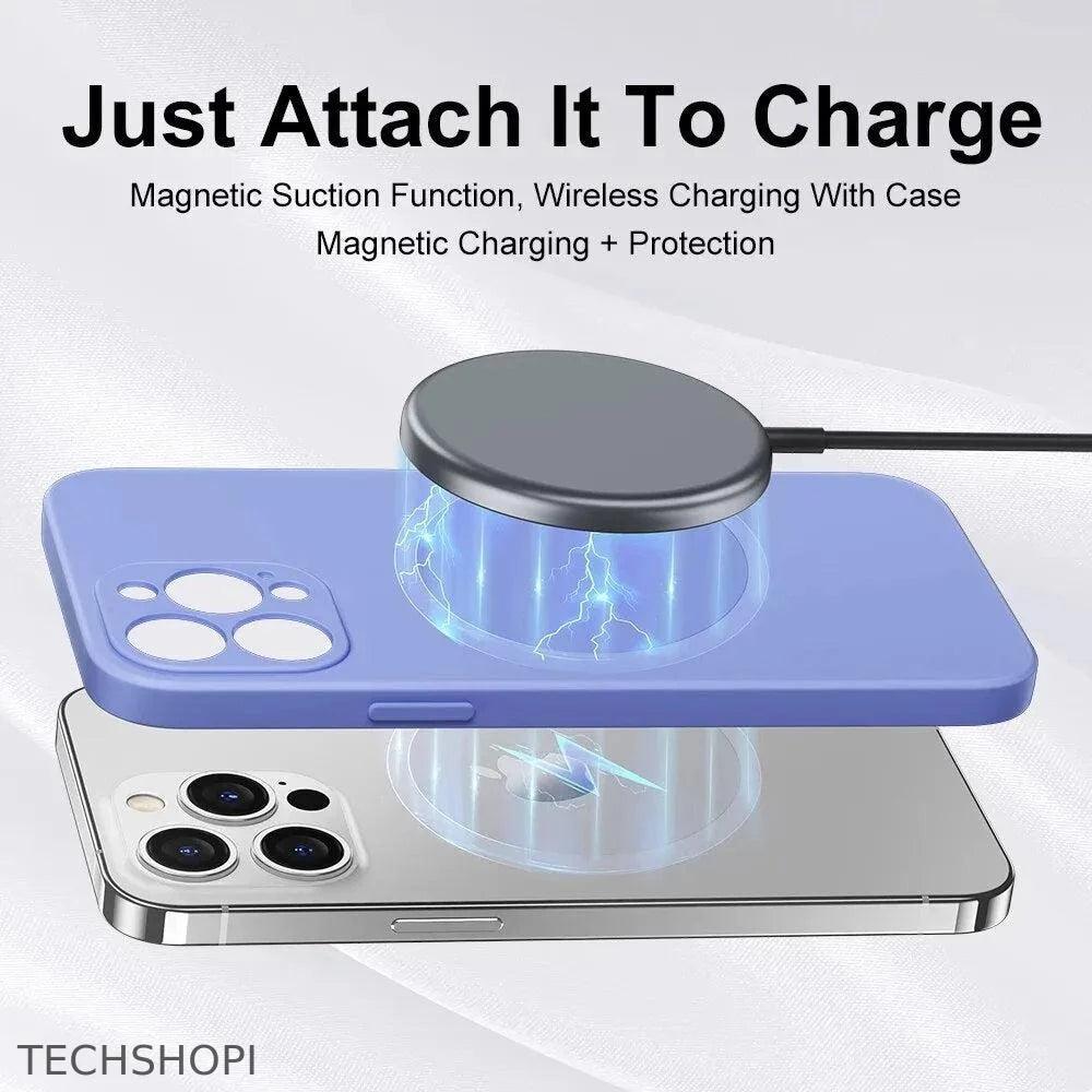 Liquid Silicone iPhone Case: Magsafe Compatible, Shock Absorbing, and More! - 0 by TechShopi - HomePage, iphone, Iphone-Case