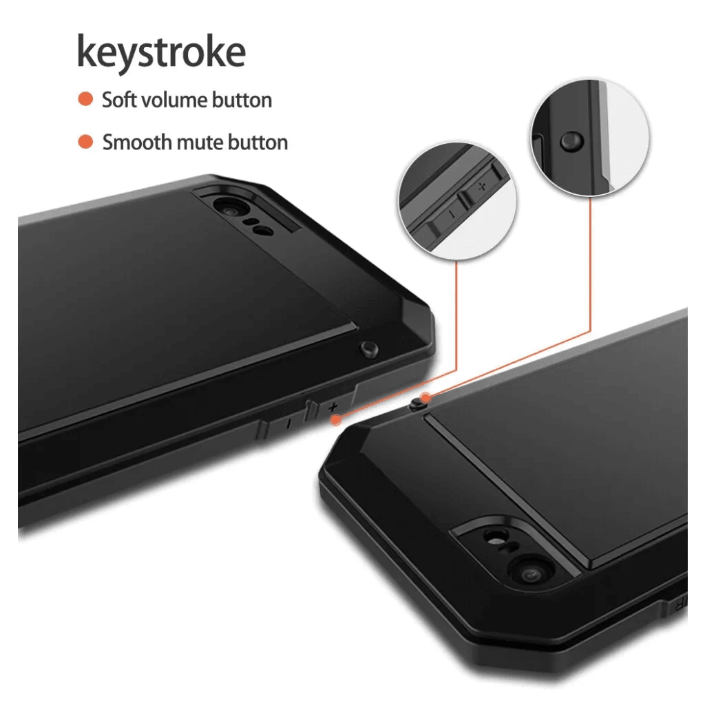 TANK Rugged Armour Aluminum Military Case for iPhone 14, 13, 11, 12 Pro, XS MAX - TechShopi