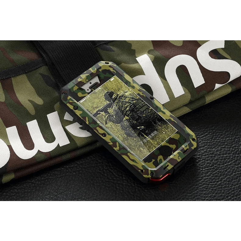 TANK Rugged Armour Aluminum Military Case for iPhone 14, 13, 11, 12 Pro, XS MAX - TechShopi