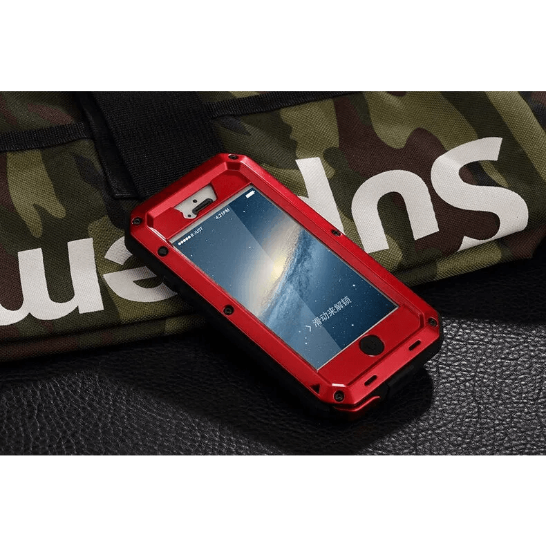 TANK Rugged Armour Aluminum Military Case for iPhone 14, 13, 11, 12 Pro, XS MAX - TechShopi