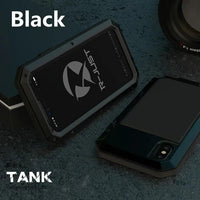 Thumbnail for TANK Rugged Armour Aluminum Military Case for iPhone 14, 13, 11, 12 Pro, XS MAX - TechShopi