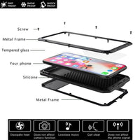 Thumbnail for TANK Rugged Armour Aluminum Military Case for iPhone 14, 13, 11, 12 Pro, XS MAX - TechShopi
