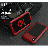 Thumbnail for TANK Rugged Armour Aluminum Military Case for iPhone 14, 13, 11, 12 Pro, XS MAX - TechShopi