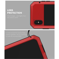 Thumbnail for TANK Rugged Armour Aluminum Military Case for iPhone 14, 13, 11, 12 Pro, XS MAX - TechShopi