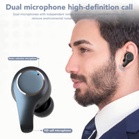 ANC Active Noise Cancelling Bluetooth Headset - Wireless Earbuds with Voice Control | Bluetooth 5.0 Stereo Earphones