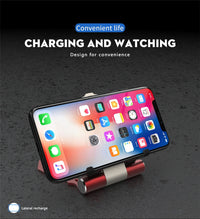 Iron Man Wireless Charger Stand - Metal Qi Fast Charging Desktop Phone Holder | Marvel Collectible Gift