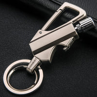 Thumbnail for Creative Metal Keychain Lighter Wild Fire Ten Thousand Times Use Kerosene Lighters Gifts For Men