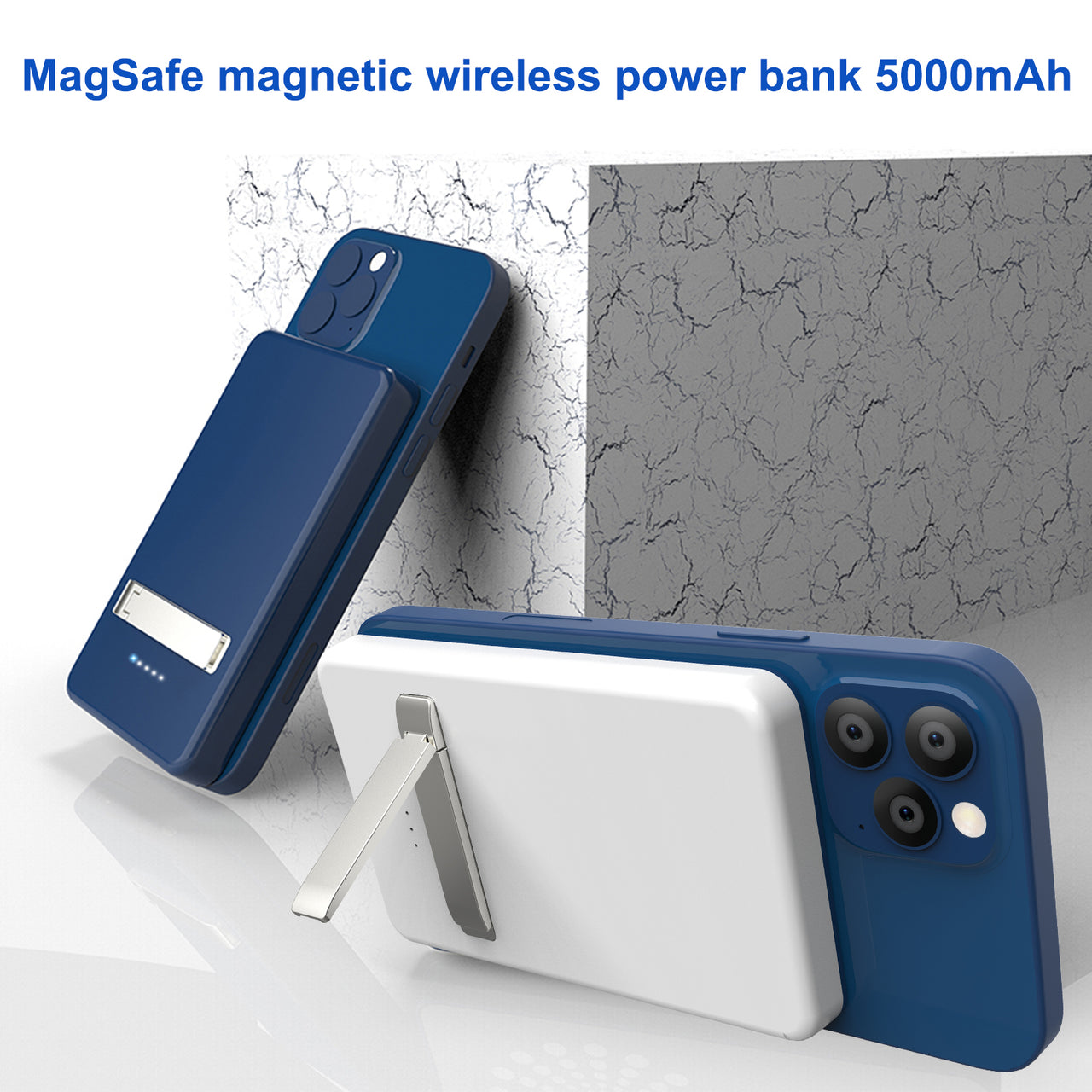MagSafe Wireless Power Bank 5000mAh - 15W Fast Charging Magnetic Battery Pack | Ultra-Slim Portable Charger for iPhone 12/13/14/15/16