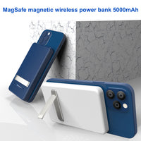MagSafe Wireless Power Bank 5000mAh - 15W Fast Charging Magnetic Battery Pack | Ultra-Slim Portable Charger for iPhone 12/13/14/15/16