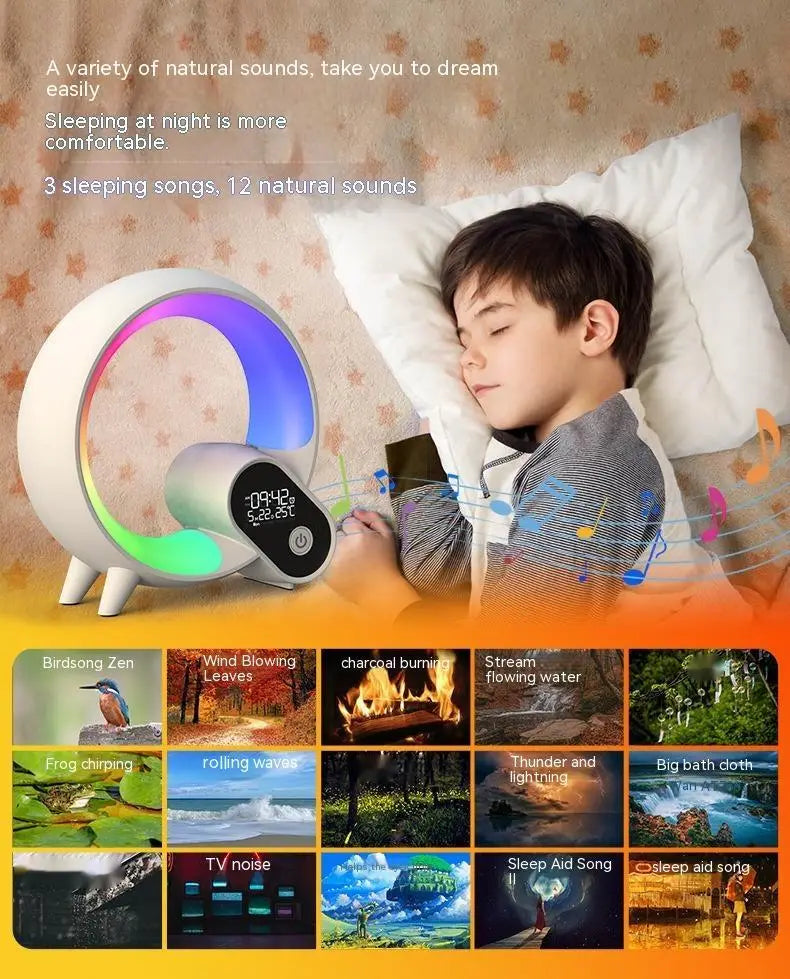 Creative Q Light Analog Sunrise Digital Display Alarm Clock