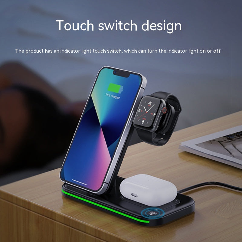 Foldable Wireless Fast Charger - Multi-Angle Travel Stand